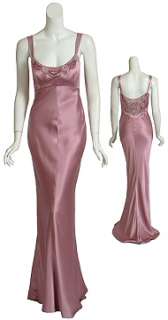 Spectacular ESCADA COUTURE Mauve Beaded Evening Gown Dress $4100 36 6 