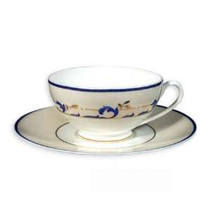  Cerezo Blue   Coffee Cup and Saucer   3.5 oz. Kitchen 