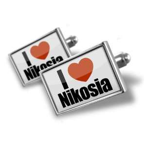 Cufflinks I Love Nicosia region Cyprus, Switzerland   Hand Made 