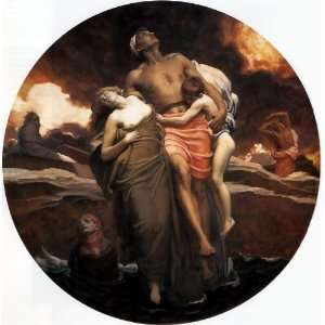   Lord Frederic Leighton   32 x 32 inches   And the sea gave up the de