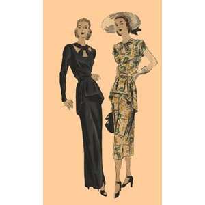  1945 Ladies Dresses Pattern 