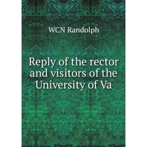   the rector and visitors of the University of Va WCN Randolph Books