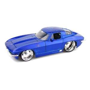  1963 Chevy Corvette Sting Ray Split Window 1/24 Blue Toys 