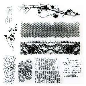  Tattered Texture Clear Stamp Set Arts, Crafts & Sewing