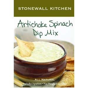  Stonewall Kitchen Artichoke Spinach Dip Mix, 1 oz Boxes, 6 