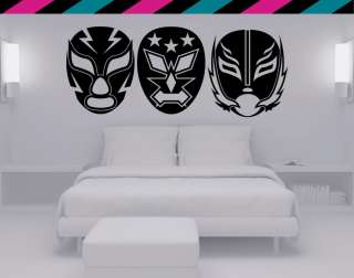 Luchador Wrestler Wall decal sticker Deicmator Diecut  