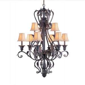  Winslow Chandelier in Rust or Champagne