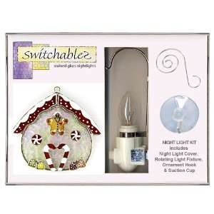 Switchables   SW115K   Gingerbread House   Stained Glass Night Light 