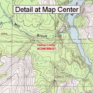   Map   Easton Center, Maine (Folded/Waterproof)