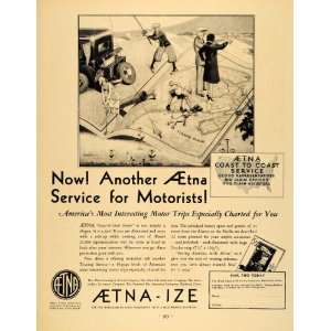  1931 Ad Aetna Ize Automobile Insurance Charles Forbell 