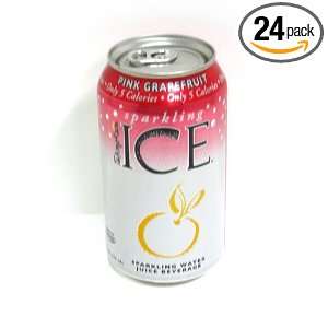 Sparkling ICE Spring Water, Pink Grapefruit, 12 Ounce Cans (Pack of 24 