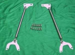 FORD MUSTANG 1971 74 Shock Tower Brace Set   STAINLESS  