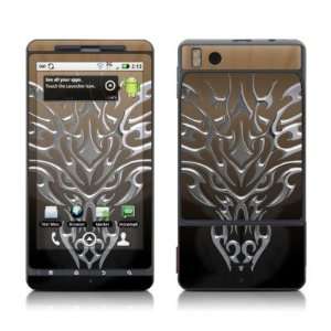   Dragon Chrome Skin Decal Sticker for Motorola Droid X Cell Phone