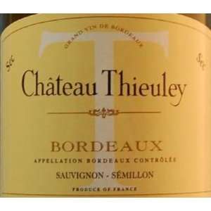    2007 Chateau Thieuley Bordeaux Blanc 750ml Grocery & Gourmet Food