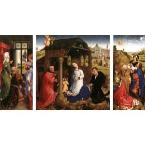  FRAMED oil paintings   Rogier van der Weyden   24 x 12 