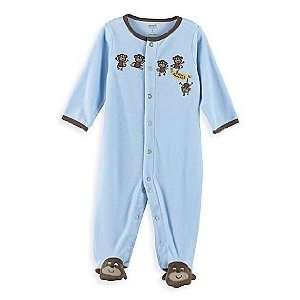 Carters Boys Terry Easy Entry Footed Sleep N Play with Monkeys Going 