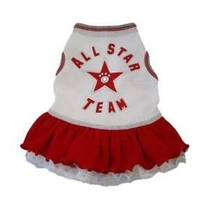 All Star Cheerleader Dress In Red & White Kitchen 