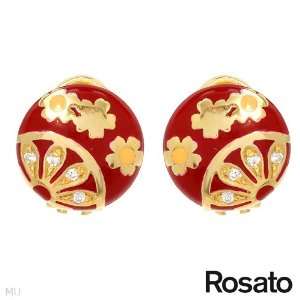  ROSATO Made in Italy Majestic Earrings With Cubic zirconia 