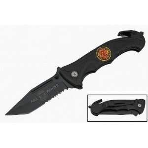   Fire Fighter Spring Assisted Tactical Rescue Knife