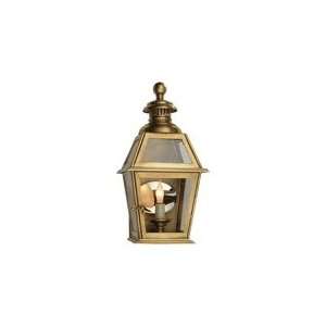 Chart House Small Chelsea 3/4 Wall Lantern in Antique Burnished Brass 
