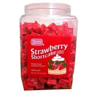  STRAWBERRY SHORTCAKE Candy CHEWS (240 Count) Tub 