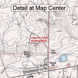   Map   Cheyenne South, Wyoming (Folded/Waterproof)