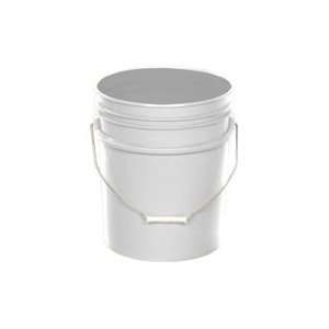  5 Gallon Plastic Pail   White 