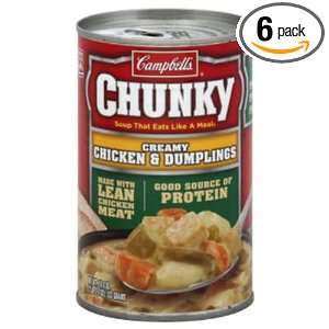 Campbells Chunky Creamy Chicken and Dumplings, 50 Ounce Cans (Pack of 