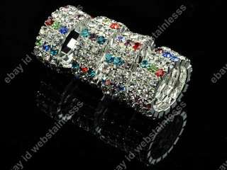 cz47 type 3 layer ring material clear light champain crystal metal 