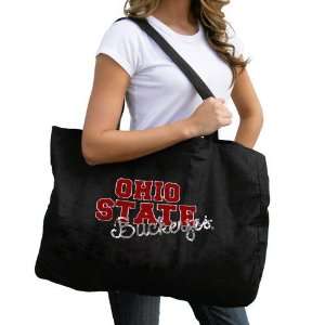  Ohio State Buckeyes Ladies Black Katie Tote Bag Sports 