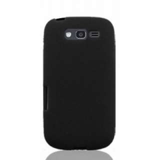 For Samsung Galaxy S Blaze 4G BLACK Rubber Soft Gel Silicone Skin Case 