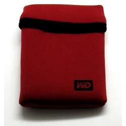 WD My Passport Elite Soft Neoprene Carrying Case Red  