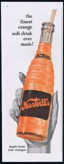 1956 Nesbitts Orange Soda Pop Soft Drink Print Ad  