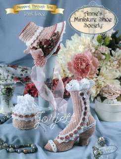 Pink Lace, Annies Miniature Shoe Society crochet  