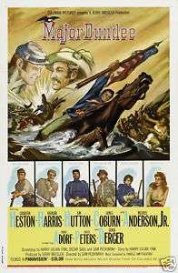 Major Dundee Charlton Heston Vintage movie poster #22  