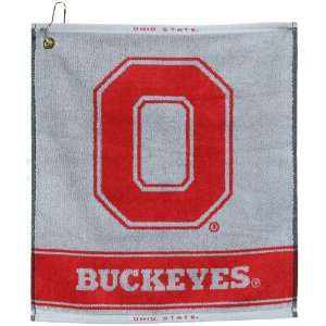  Ohio State Buckeyes Deluxe Woven Golf Towel Sports 