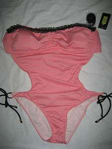 GUESS swimsuit monokini CHECK ME OUT black or pink Pick your style 