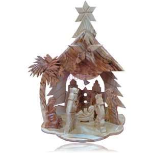  Lovely Olive Wood Nativity Set 
