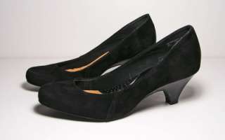Love Comfort Brand Womens Shoes Dress Pumps Heels Black Suede 8 1/2 