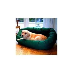  Bagel Dog Bed Fabric Green, Size Large (31 x 48) Pet 