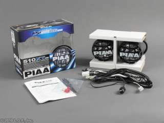 Piaa 4 Driving Light Black 510 Series Xtreme White SMR with Wiring 