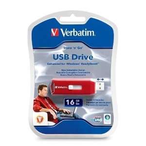 Verbatim Corporation USB Flash Drive,w/Retract Connector 