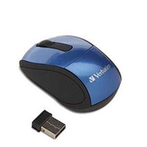   New   Wireless Mini Travel Mouse Blu by Verbatim   97471 Electronics