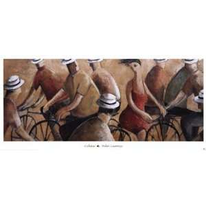 Ciclistas   Poster by Didier Lourenco (39 x 18) 