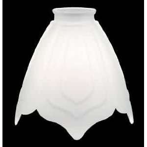  Lamp Shades Frosted Glass, Snowdrop, 5 1/2 high, 2 1/4 