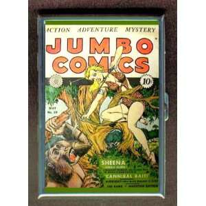  JUMBO COMICS SHEENA FIGHTS GORILLA ID CIGARETTE CASE 