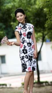 Fashion Chinese womens MINI Dress Cheongsam SZS M L XL 2XL