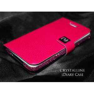   Pink Faux Leather Snakeskin iDiary Case Cell Phones & Accessories