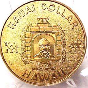 KAUAI DOLLAR HAWAII ALOHA KAUAI NO DATE 7476C  