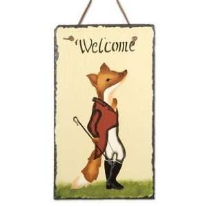  Smug Fox Welcome Slate